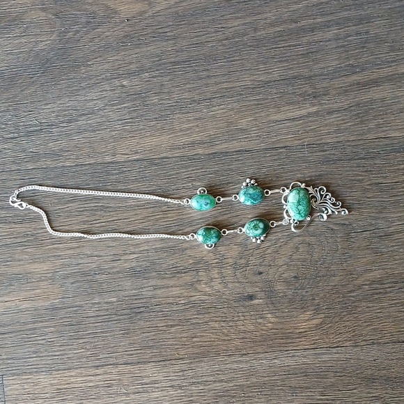 New Solar Quartz Agate 925 Silver Necklace. - Picture 7 of 12